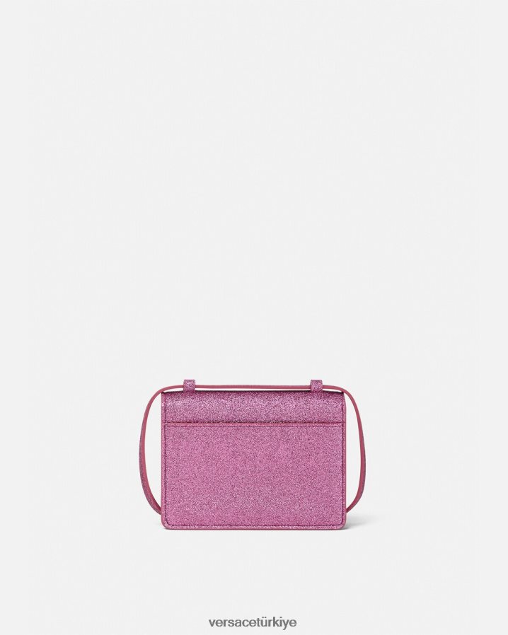 Versace kalp medusa çapraz askılı çanta çocuklar pembe çanta B0HHR82071