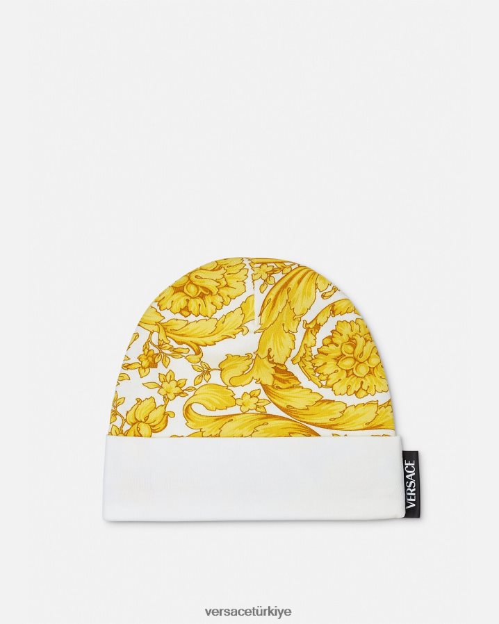 Versace barok bebek şapkası çocuklar Beyaz altın Aksesuarlar B0HHR81820