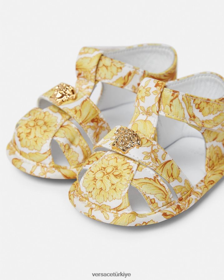 Versace barocco bebek sandaletleri çocuklar Yazdır ayakkabı B0HHR81841