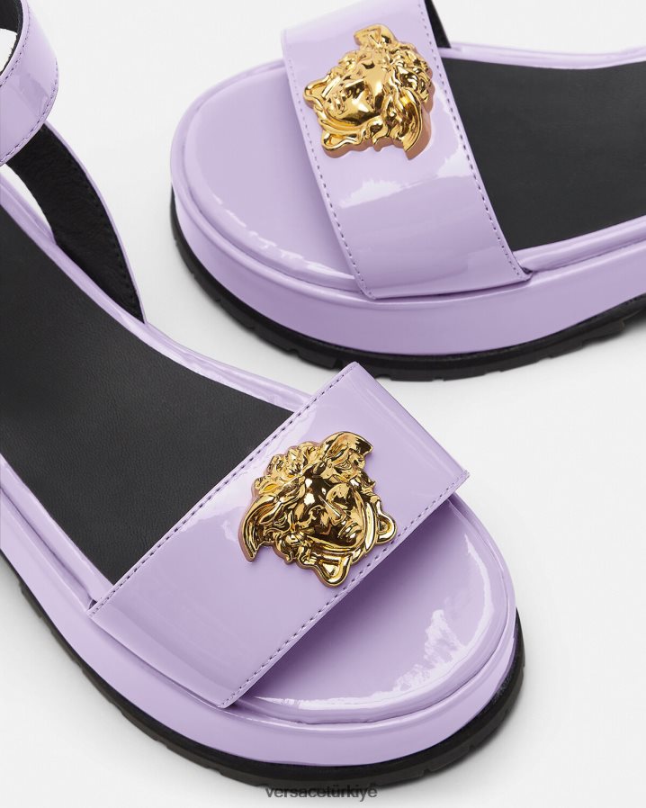 Versace la medusa platform sandaletler çocuklar leylak ayakkabı B0HHR82043