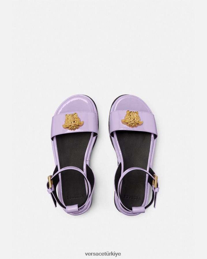 Versace la medusa platform sandaletler çocuklar leylak ayakkabı B0HHR82043
