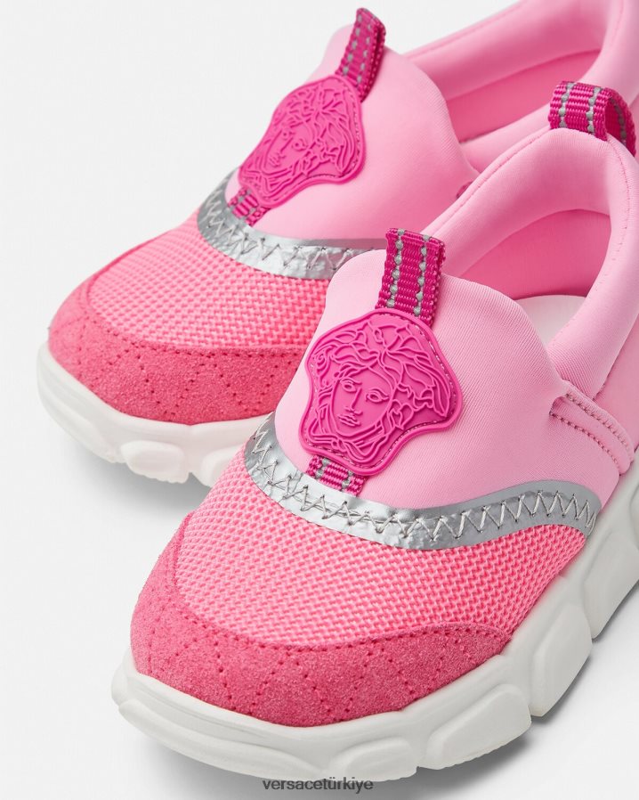 Versace medusa bebek spor ayakkabı çocuklar pembe ayakkabı B0HHR81878