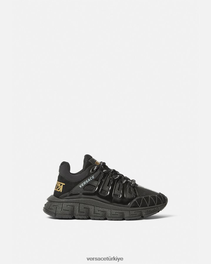 Versace trigreca spor ayakkabı çocuklar siyah ayakkabı B0HHR82033