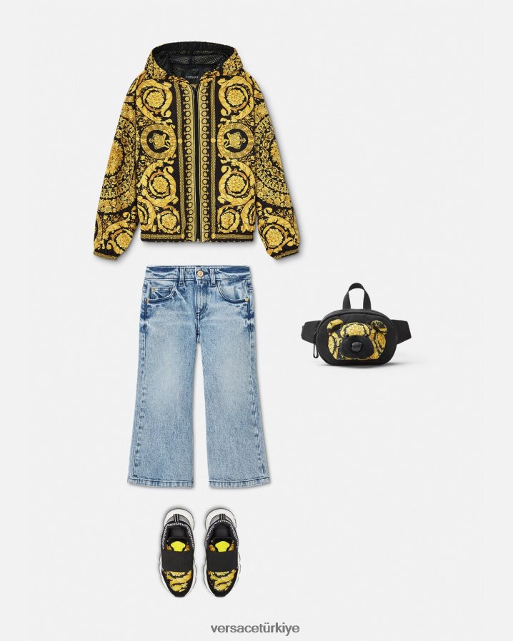 Versace barocco rüzgarlık ceket çocuklar Yazdır Giyim B0HHR81983