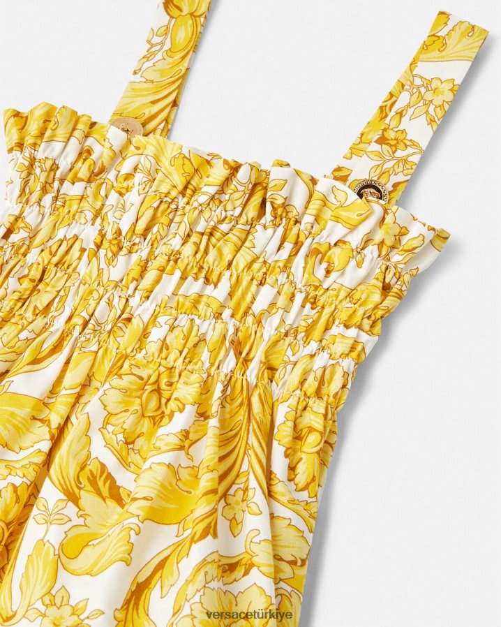 Versace barok dantelli elbise çocuklar Yazdır Giyim B0HHR81988