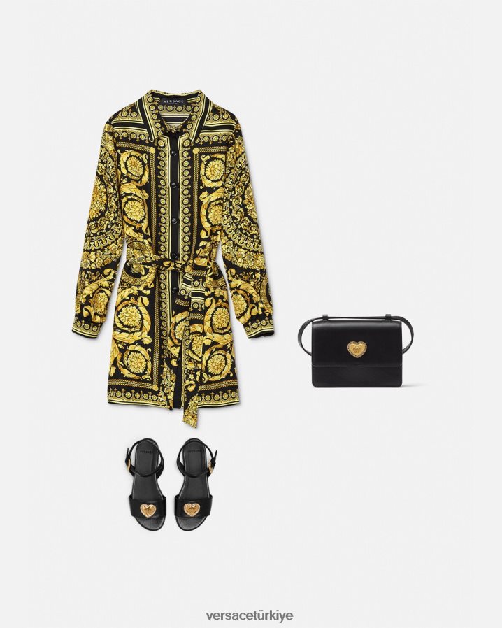 Versace barok ipek elbise çocuklar Yazdır Giyim B0HHR81955