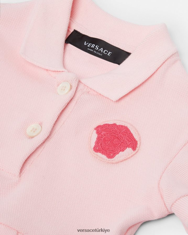 Versace medusa bebek elbisesi çocuklar açık pembe Giyim B0HHR81834