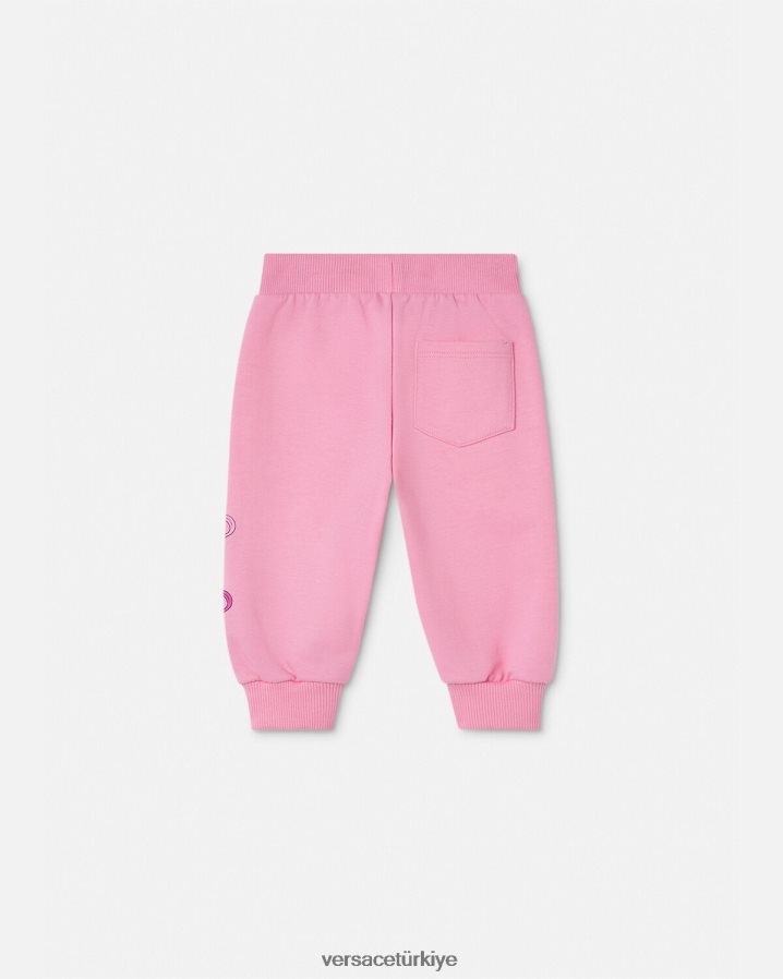 Versace emniyet pimi bebek eşofman altı çocuklar pembe Giyim B0HHR81917