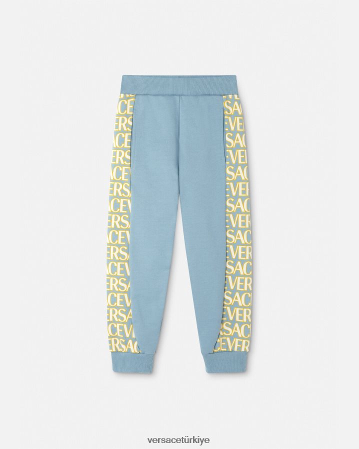 Versace her yerde eşofman altı çocuklar açık mavi Giyim B0HHR82089