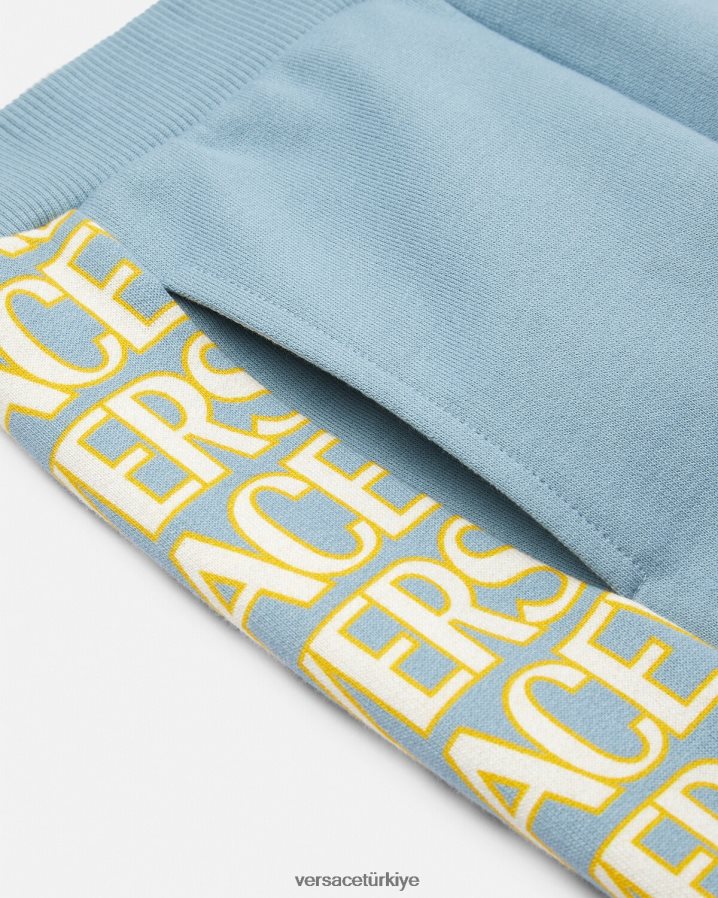 Versace her yerde eşofman altı çocuklar açık mavi Giyim B0HHR82089