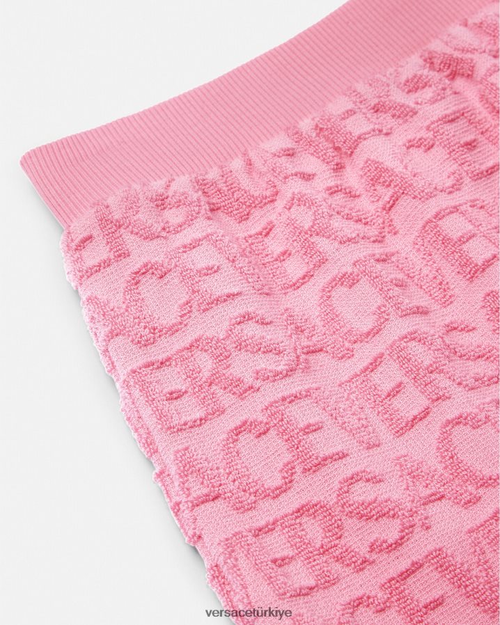 Versace boydan boya havlu etek çocuklar pembe Giyim B0HHR81947