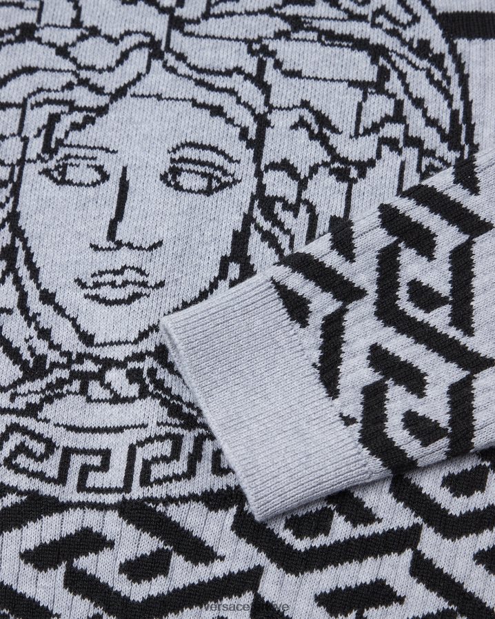 Versace medusa la greca kazak çocuklar gri Giyim B0HHR81994