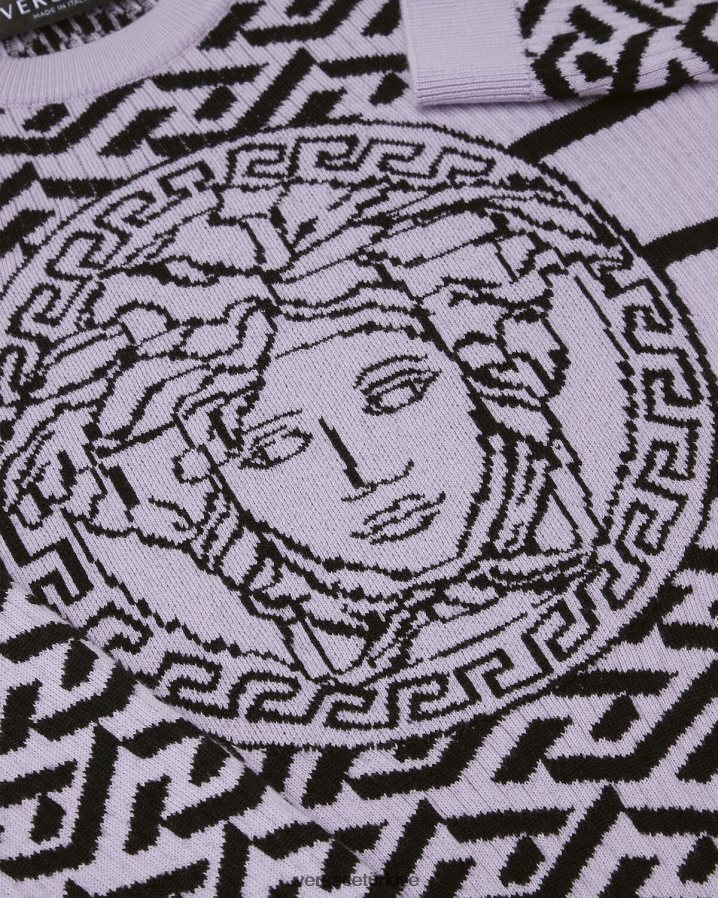 Versace medusa la greca kazak çocuklar leylak Giyim B0HHR81995