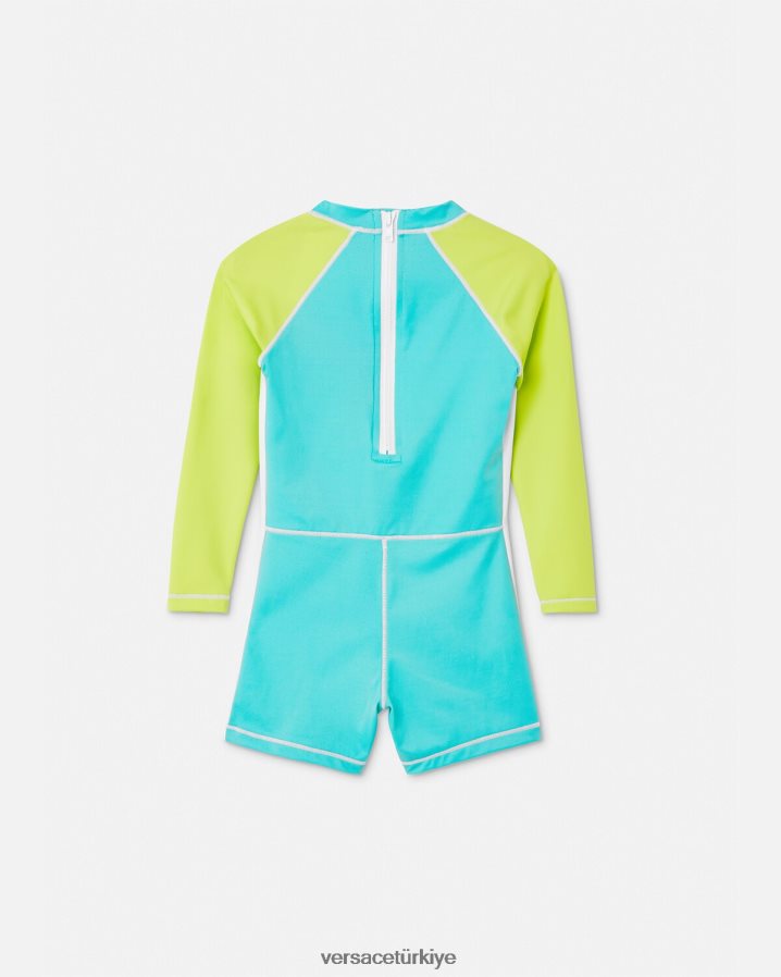 Versace güneşten koruyan bebek wetsuit'i çocuklar çok renkli Giyim B0HHR81926