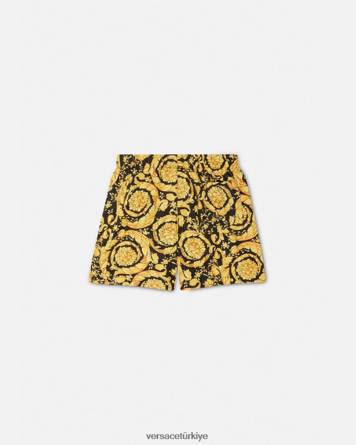 Versace logo barocco yüzme şortu çocuklar Yazdır Giyim B0HHR82096
