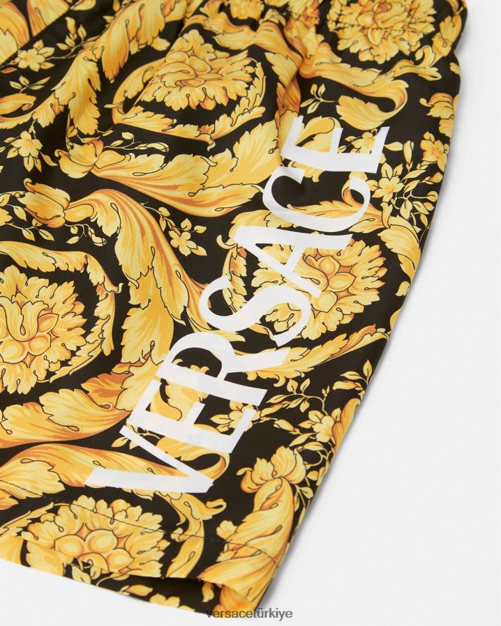 Versace logo barocco yüzme şortu çocuklar Yazdır Giyim B0HHR82096