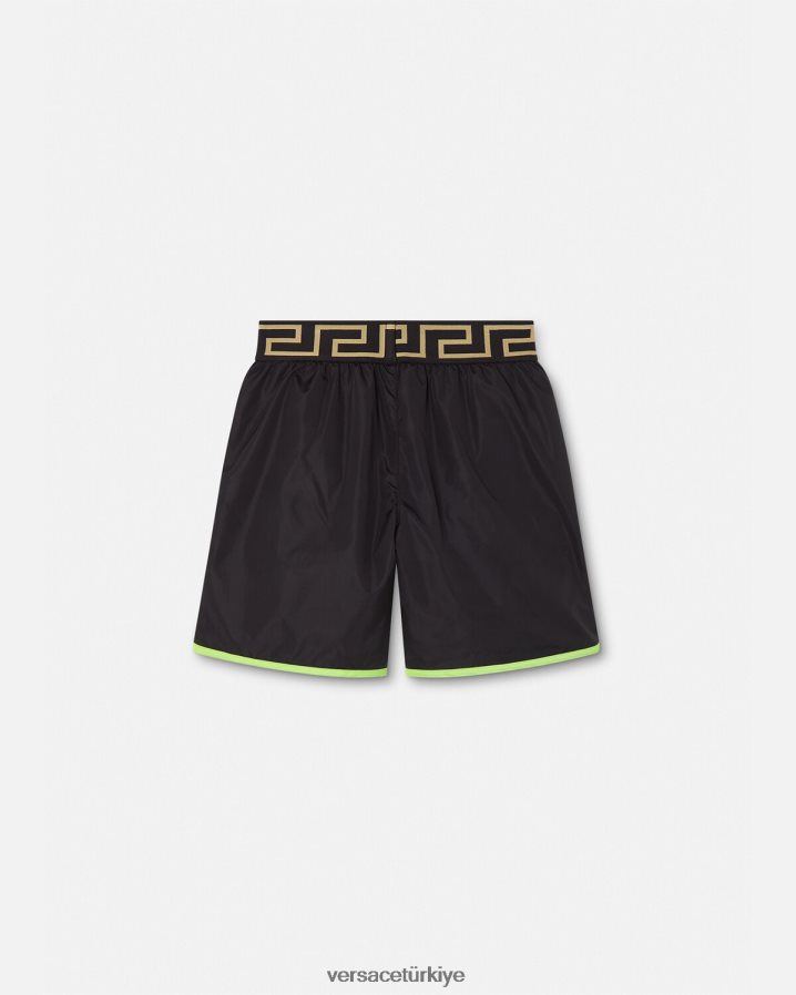 Versace medusa yüzme şortu çocuklar nane ve siyah Giyim B0HHR82112