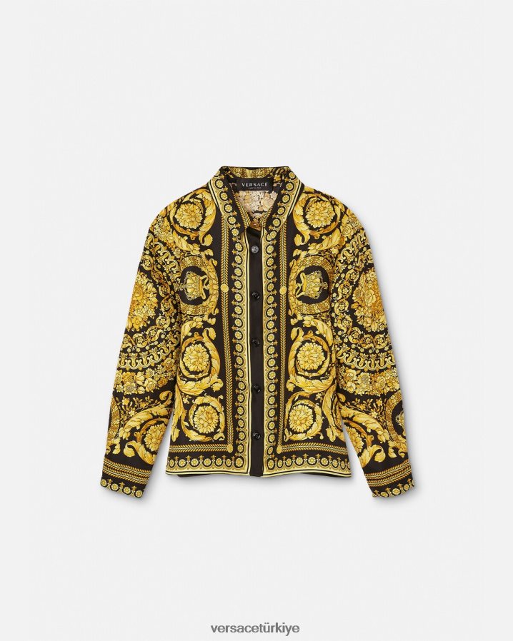 Versace barok ipek gömlek çocuklar Yazdır Giyim B0HHR81954