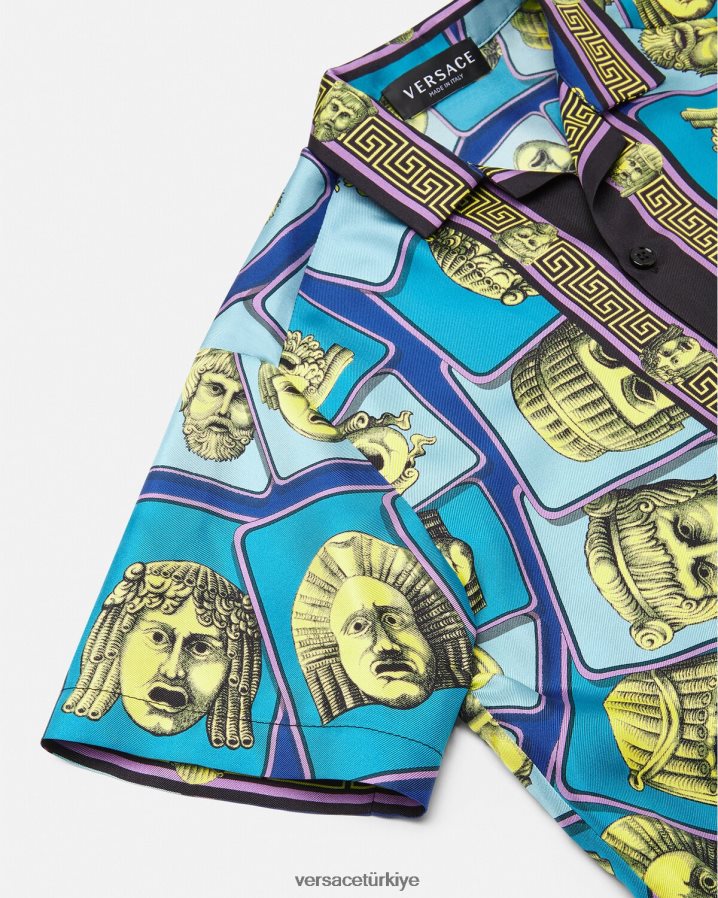Versace le maschere ipek gömlek çocuklar Yazdır Giyim B0HHR82123