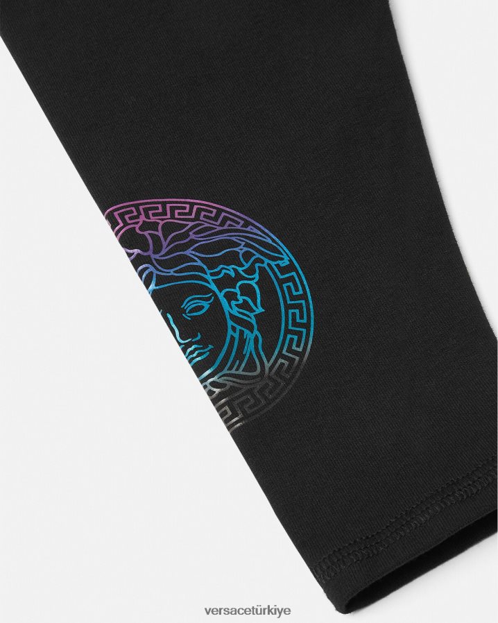 Versace greca medusa bebek taytı çocuklar siyah ve baskı Giyim B0HHR81851