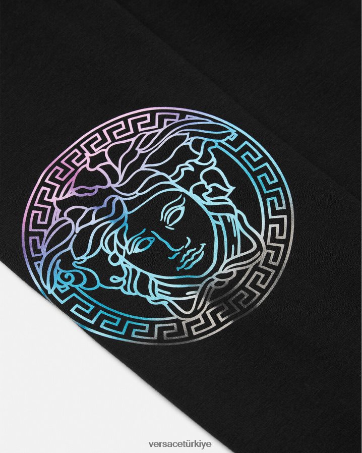 Versace medusa greca tayt çocuklar siyah ve baskı Giyim B0HHR81945