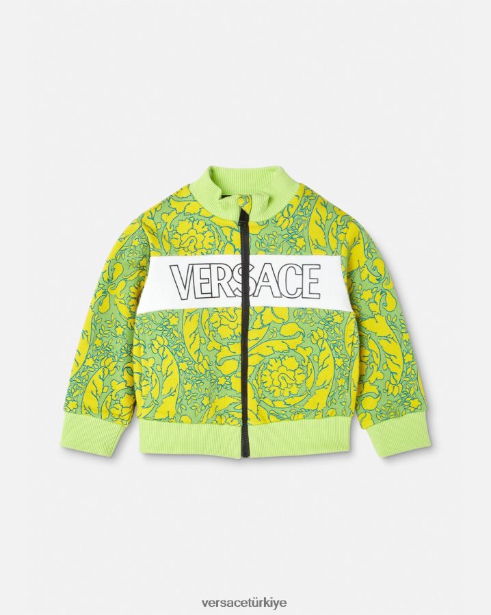Versace barok siluet bebek sweatshirt çocuklar Yazdır Giyim B0HHR81880