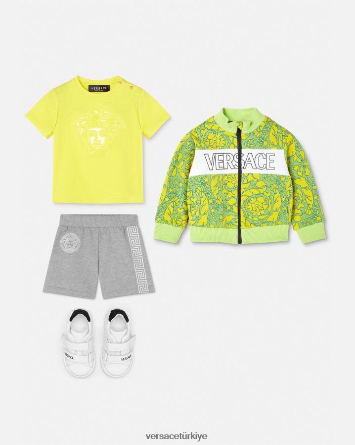 Versace barok siluet bebek sweatshirt çocuklar Yazdır Giyim B0HHR81880