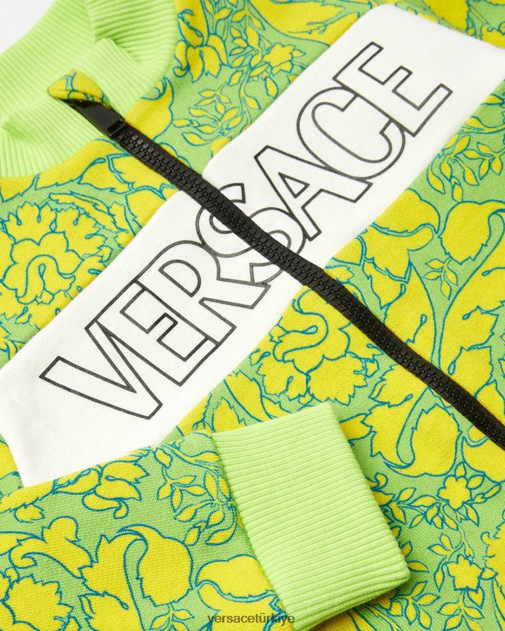 Versace barok siluet bebek sweatshirt çocuklar Yazdır Giyim B0HHR81880