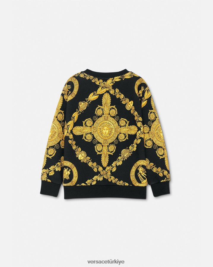 Versace maschera barok sweatshirt çocuklar Yazdır Giyim B0HHR82125