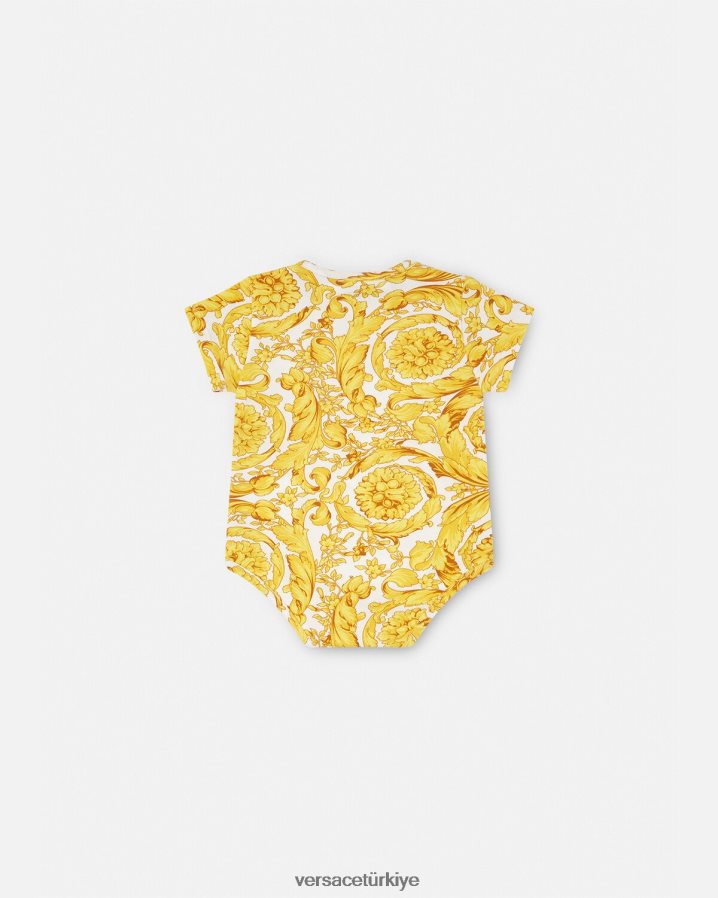 Versace barocco bebek tulumu çocuklar Yazdır Giyim B0HHR81829