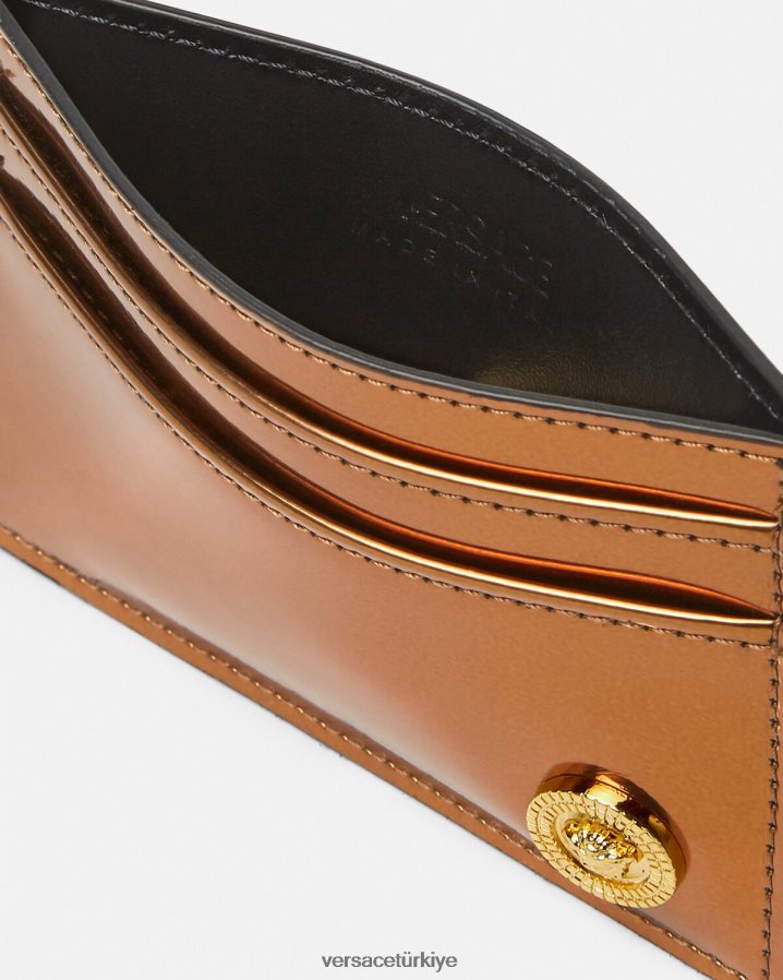 Versace medusa biggie patent kartı sahibi erkekler karamel Aksesuarlar B0HHR81650