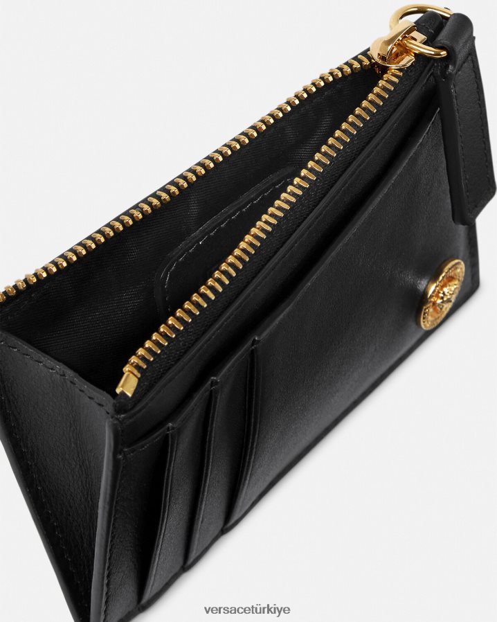 Versace medusa kart sahibi erkekler siyah Aksesuarlar B0HHR81639