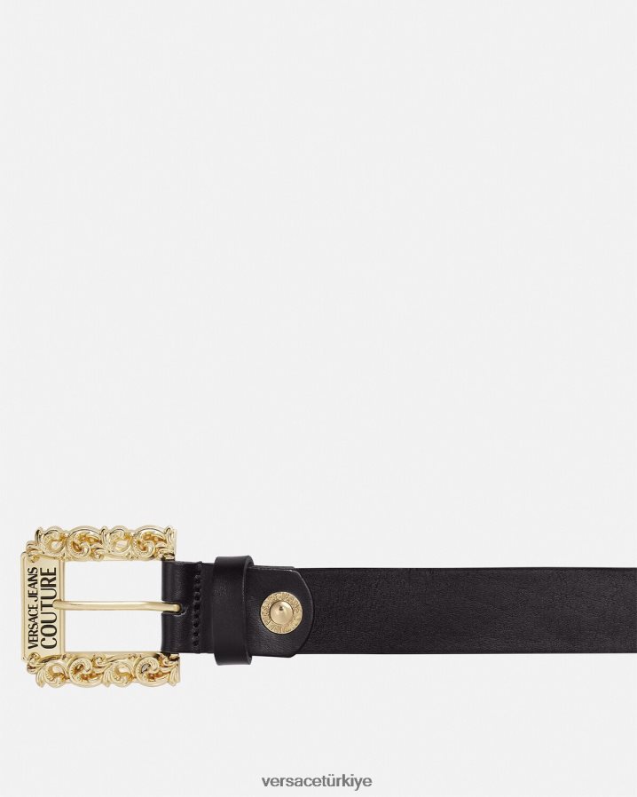Versace barok ince kemer erkekler siyah Aksesuarlar B0HHR82481