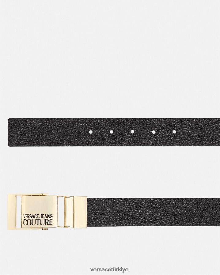 Versace logolu kemer erkekler siyah Aksesuarlar B0HHR82509