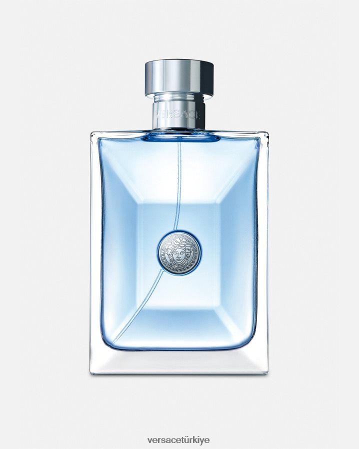 Versace homme 200 ml dökün erkekler mavi Aksesuarlar B0HHR81724