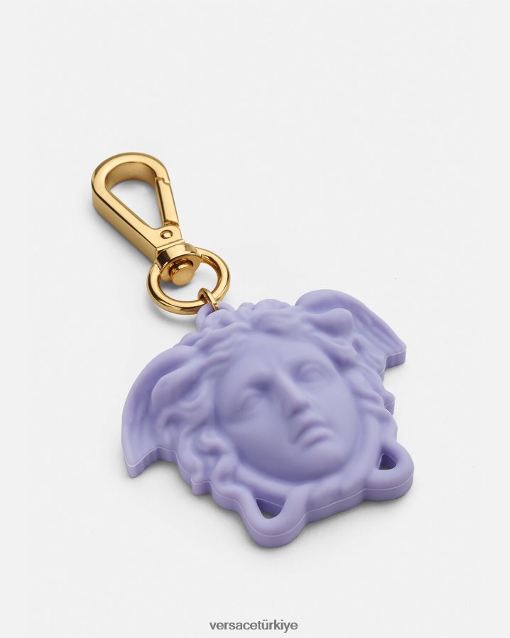 Versace la medusa anahtarlık erkekler leylak Aksesuarlar B0HHR81657