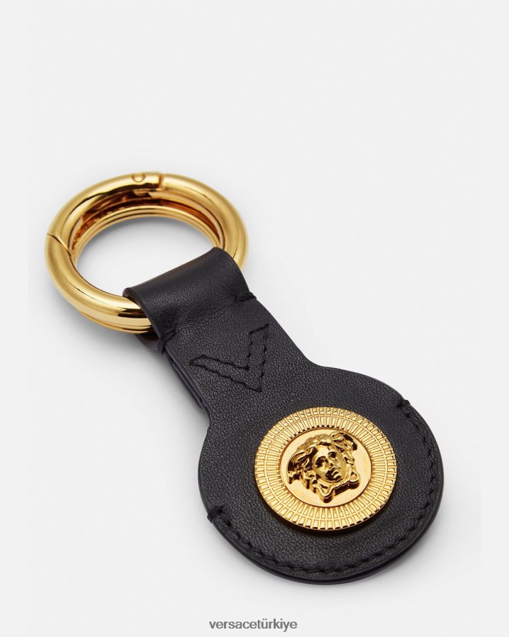 Versace medusa hava etiketli anahtarlık erkekler siyah Aksesuarlar B0HHR81664