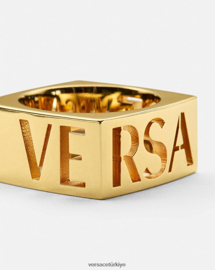 Versace medusa logolu yüzük erkekler altın Aksesuarlar B0HHR81694
