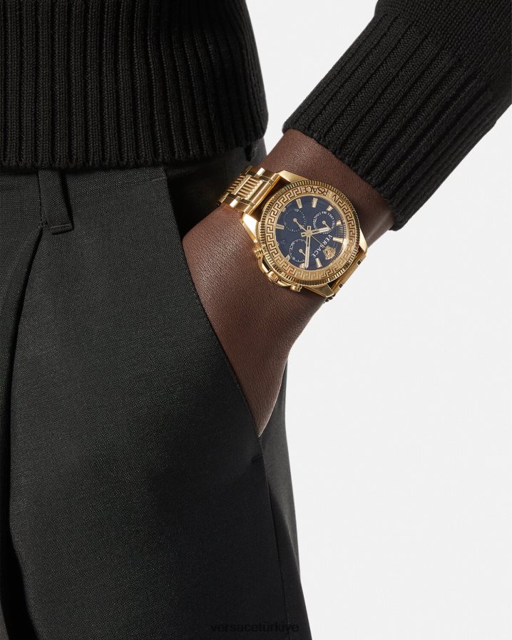 Versace greca aksiyon krono izle erkekler pnul Aksesuarlar B0HHR81709