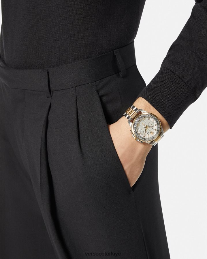 Versace greca aksiyon krono izle erkekler pnul Aksesuarlar B0HHR81710