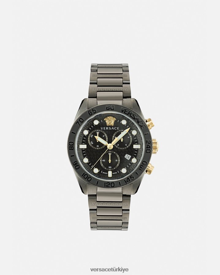 Versace greca kubbe krono izle erkekler pnul Aksesuarlar B0HHR81705