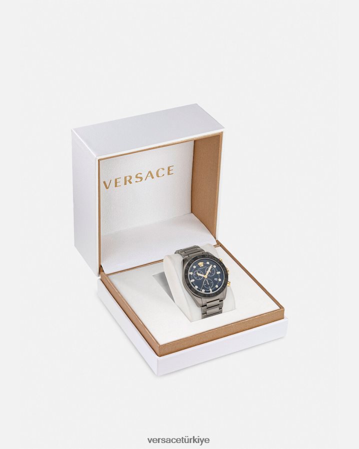 Versace greca kubbe krono izle erkekler pnul Aksesuarlar B0HHR81705