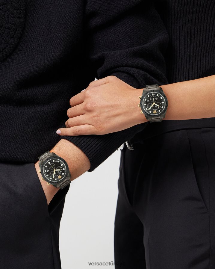 Versace greca kubbe krono izle erkekler pnul Aksesuarlar B0HHR81705