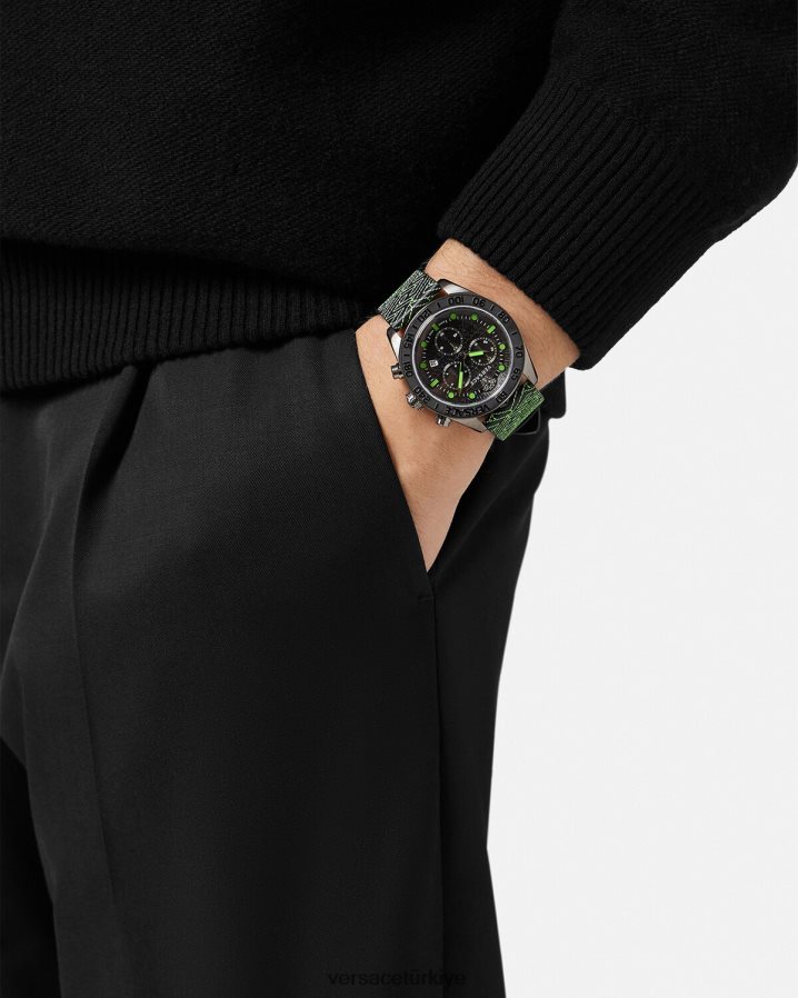 Versace greca kubbe krono izle erkekler pnul Aksesuarlar B0HHR81706