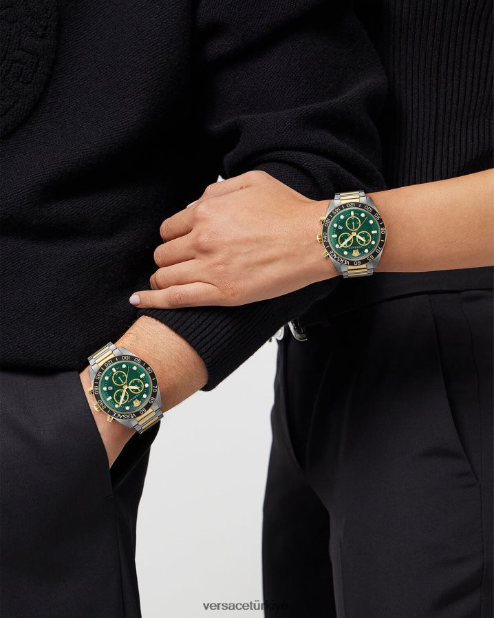 Versace greca kubbe krono izle erkekler pnul Aksesuarlar B0HHR81707