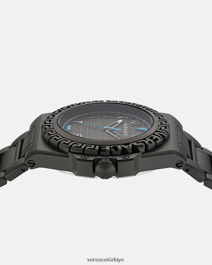 Versace greca reaksiyon izle erkekler siyah Aksesuarlar B0HHR81711