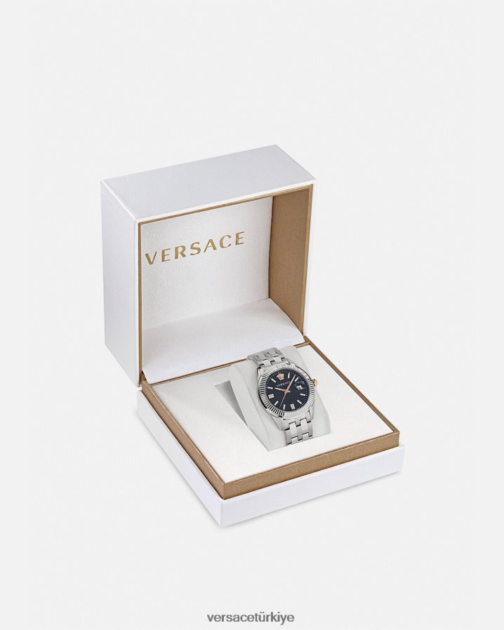Versace greca saati izle erkekler pnul Aksesuarlar B0HHR81713