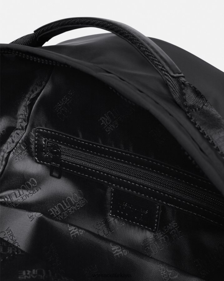 Versace logo couture sırt çantası erkekler siyah Aksesuarlar B0HHR82490