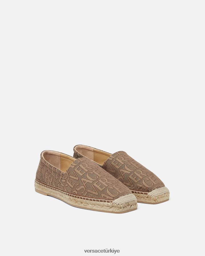 Versace her yerde espadriller erkekler kahverengi ayakkabı B0HHR81563