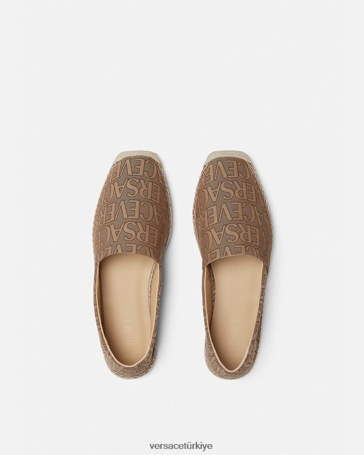 Versace her yerde espadriller erkekler kahverengi ayakkabı B0HHR81563